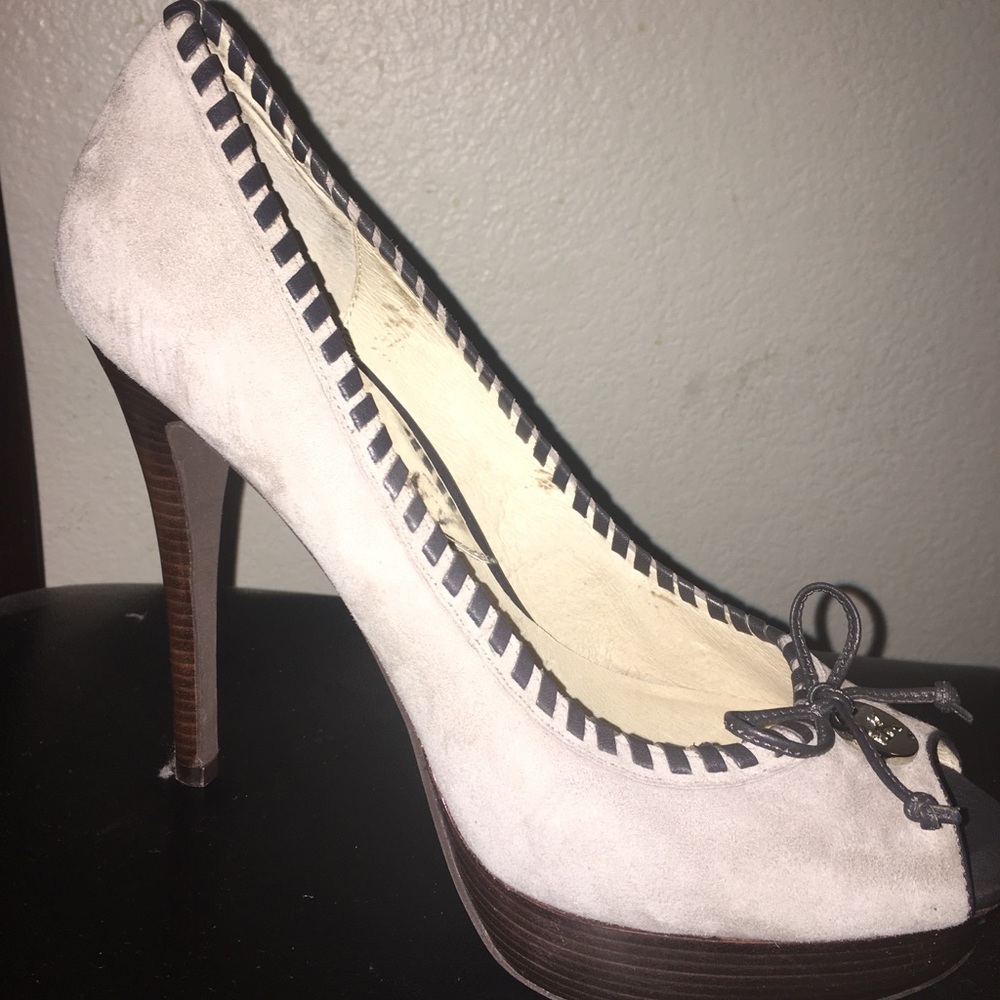 Michael Kors platform Suède heels